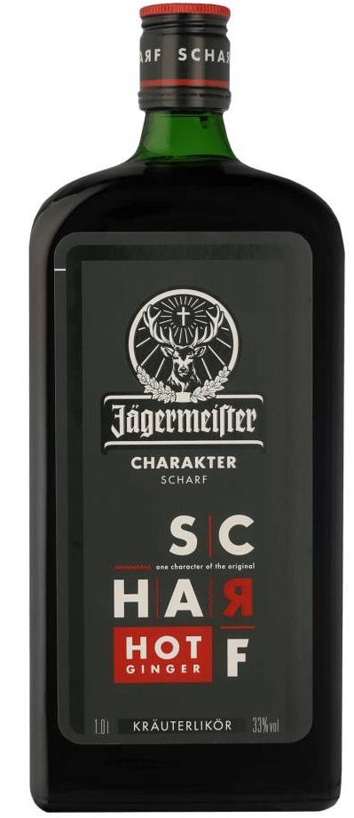 Jagermeister Scharf 1l 33% (holá láhev)