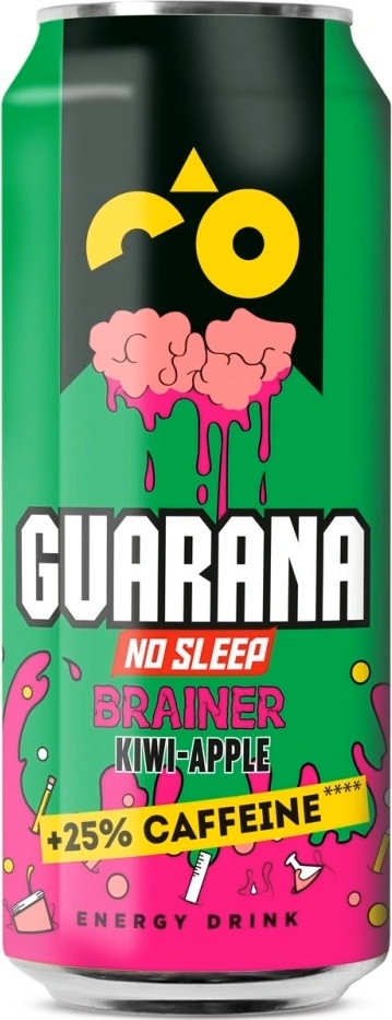 Guarana Brainer Kiwi Apple 0,5l