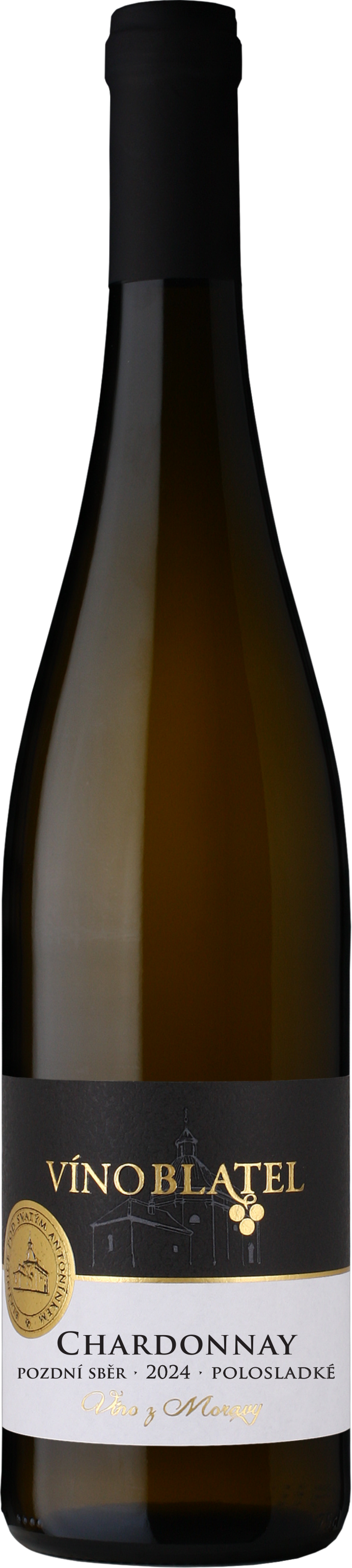Víno Blatel Chardonnay 2024 Pozdní sběr 0,75l