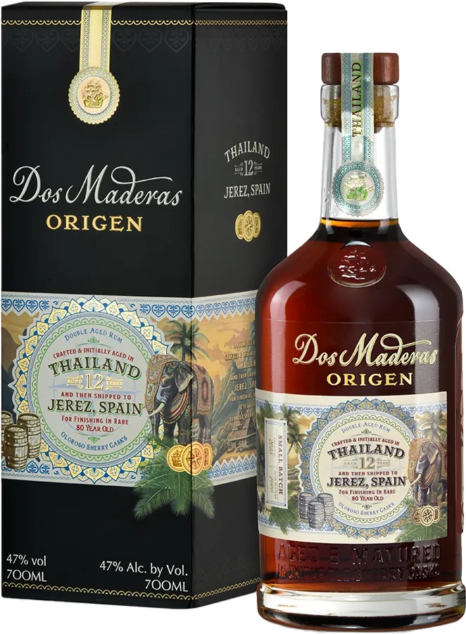 Dos Maderas 12y Origen Thailand 0,7l 47% (karton)