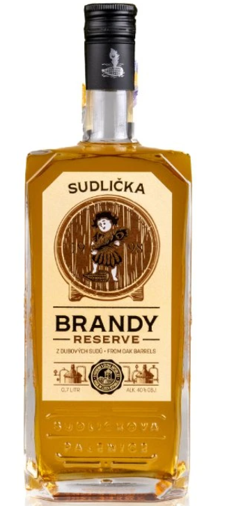 Sudlička Brandy 40% 0,7l (holá láhev)