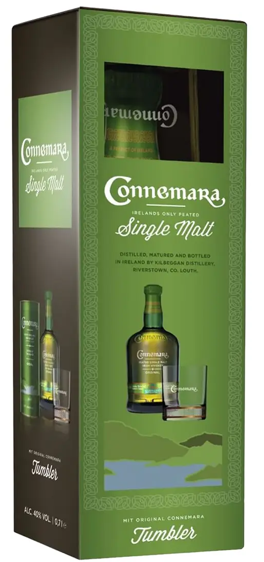 Connemara Peated Single malt + 1 sklenice 40% 0,7l