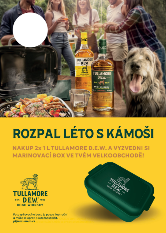 Tullamore D.E.W. 2x1l + Gril BOX