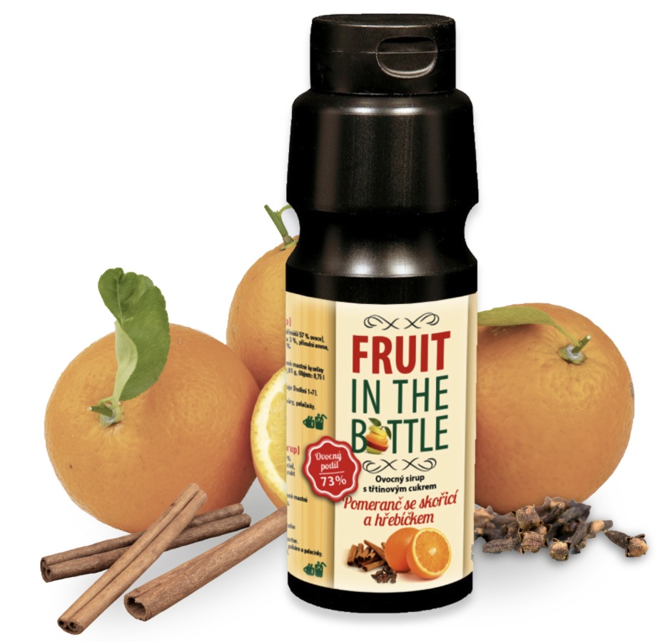Fruit in the Bottle Pomeranč se skořicí a hřebíčkem 0,75l