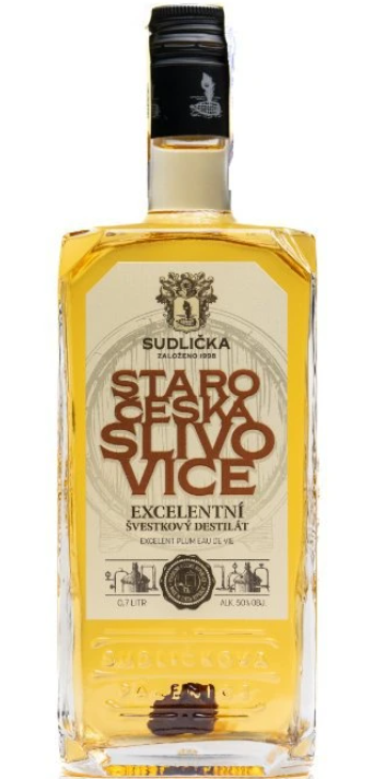 Sudlička Staročeská Slivovice 50% 0,7l (holá láhev)