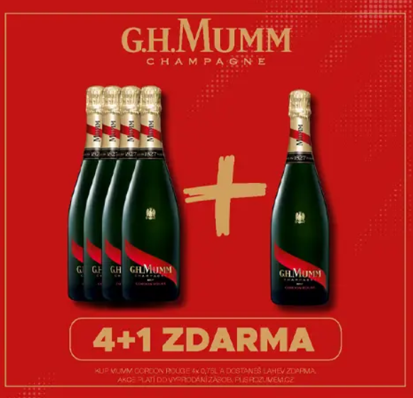 Mumm Cordon Rouge 4+1 zdarma (set)