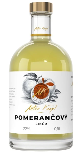 Anton Kaapl Pomerančový likér 0,5l 22% (holá láhev)