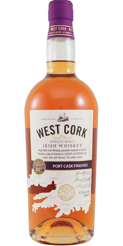 West Cork Port Cask Finished 43% 0,7l (holá láhev)