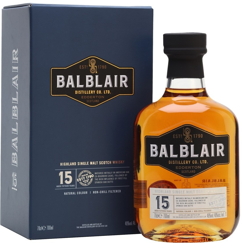 Balblair 15 yo 0,7 l 46 %