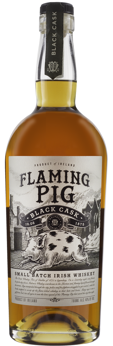 Flaming Pig 0,7L 40% (dárkové balení 2 skleničky)