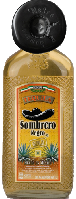 Sombrero Negro Gold 38% 1l (holá láhev)