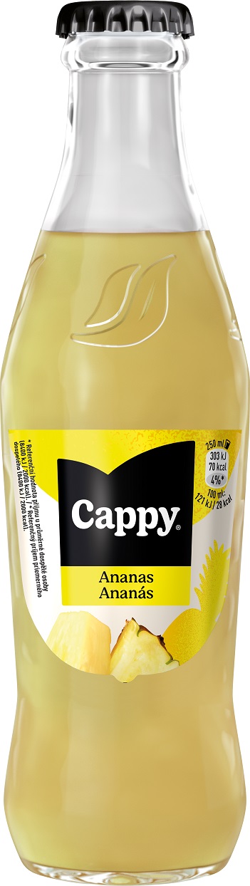 Cappy Ananas sklo 51% 0,25l