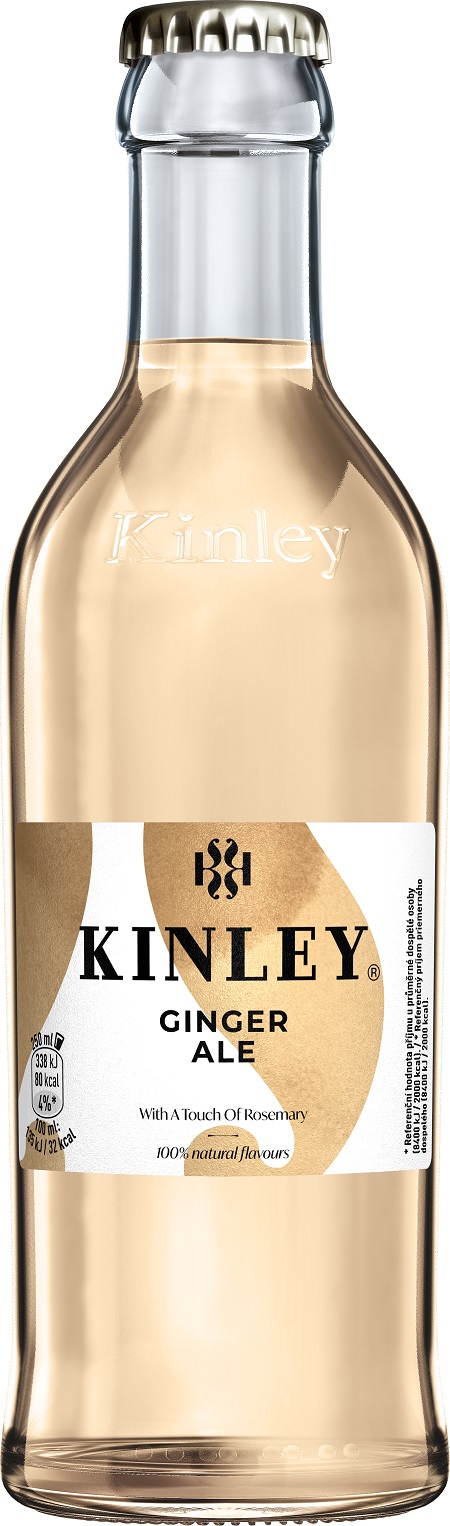 Kinley Tonic Ginger Ale sklo 0,25l