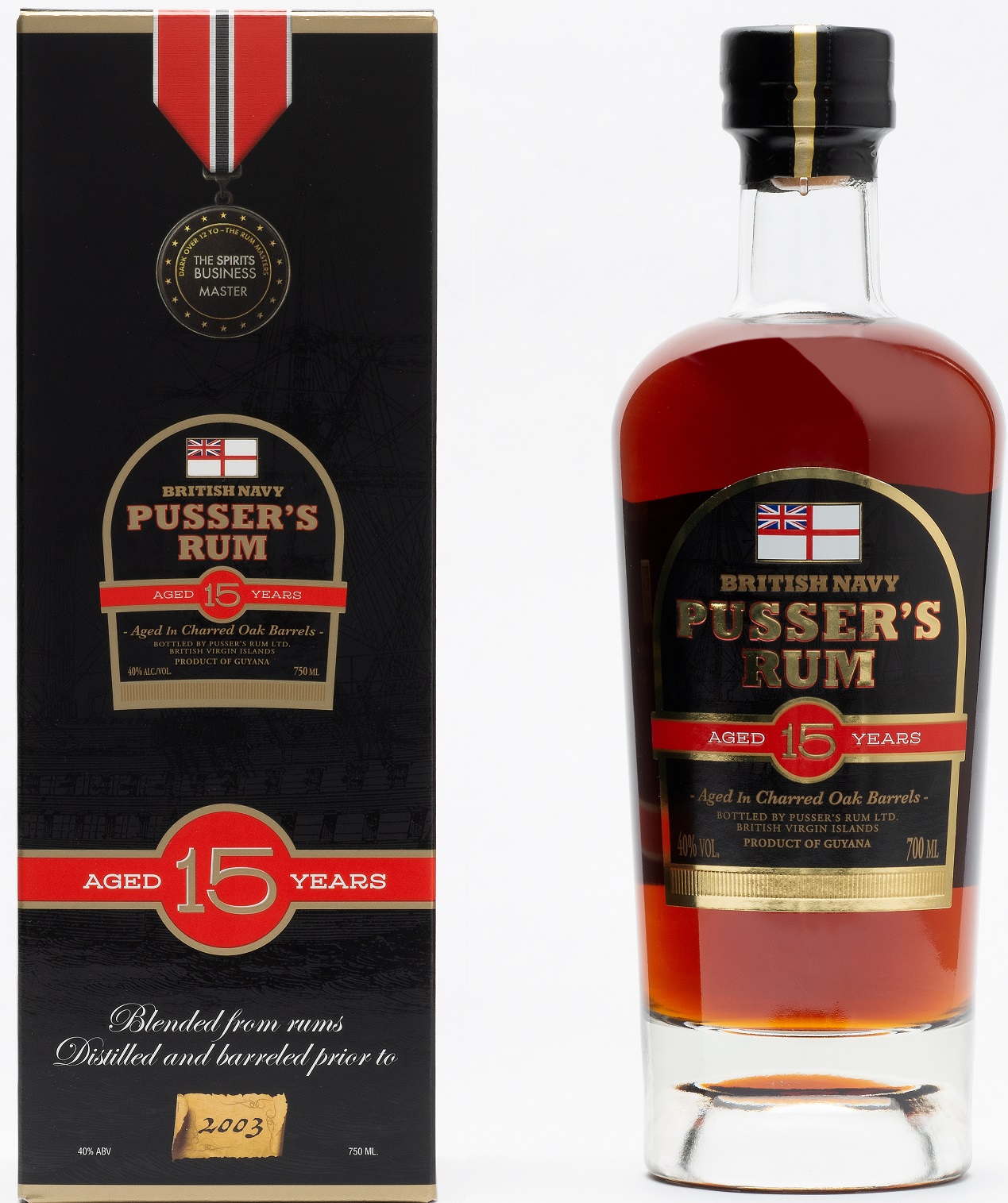 Pusser's 15yo 40% 0,7l (karton)
