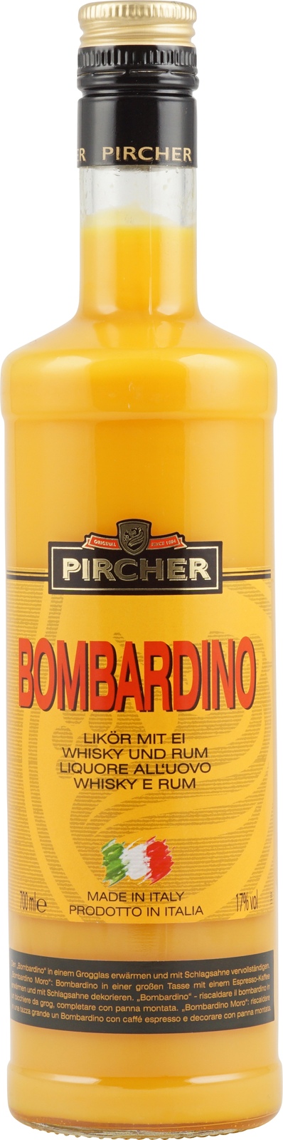 Bombardino Pircher 17% 0,7l (holá láhev)