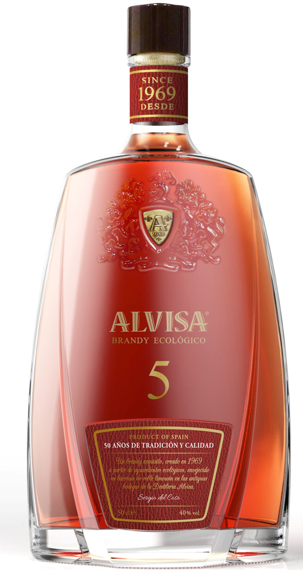 Alvisa 5 Organic 40% 0,5L (holá láhev)