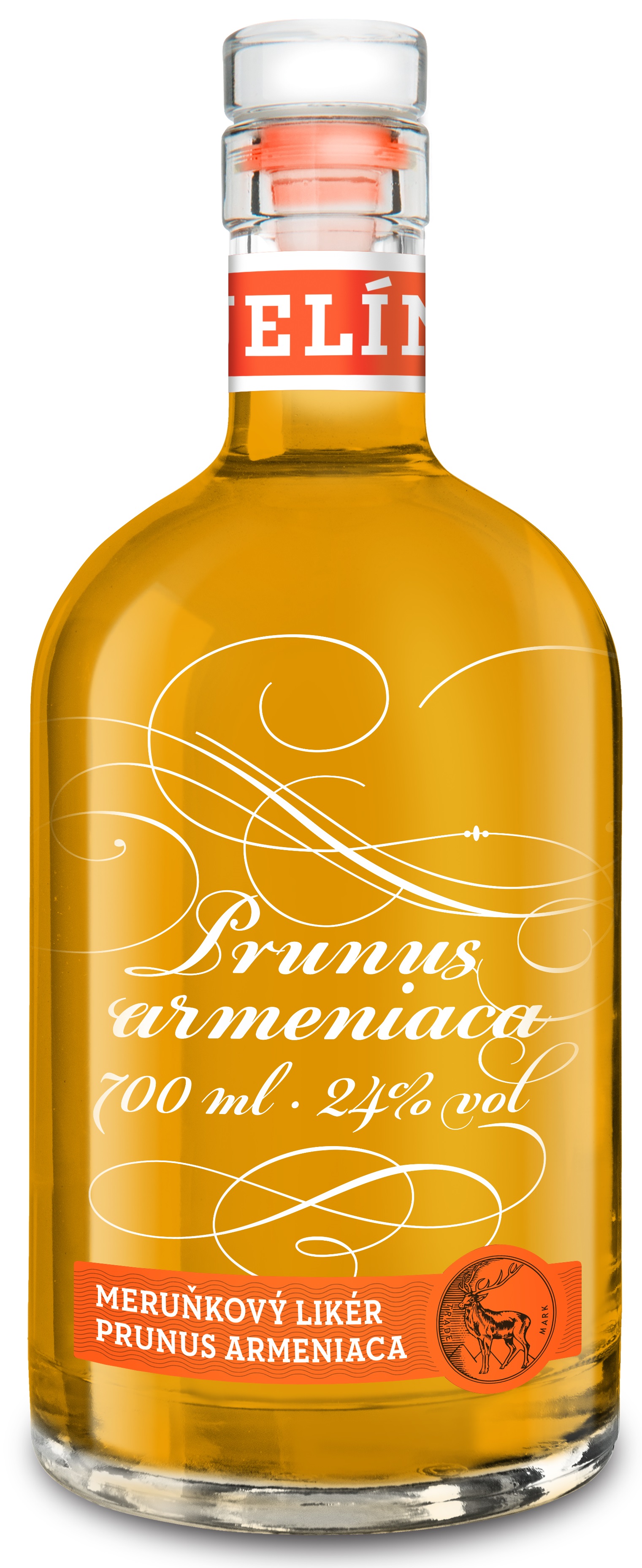 Meruňkový Likér Prunus Armeniaca 24% 0,7l (holá láhev)