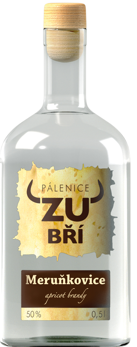 Meruňkovice Pálenice Zubří 0,5 l 50 %