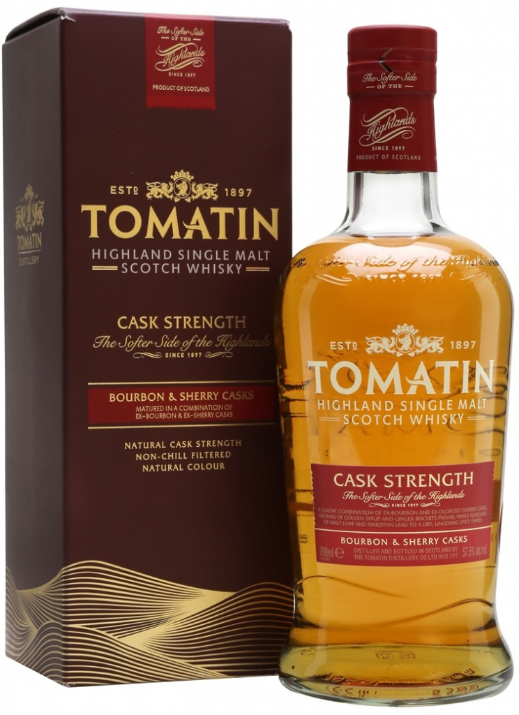 Tomatin Cask Strenght Burbon a Sherry Casks 57,5% 0,7l