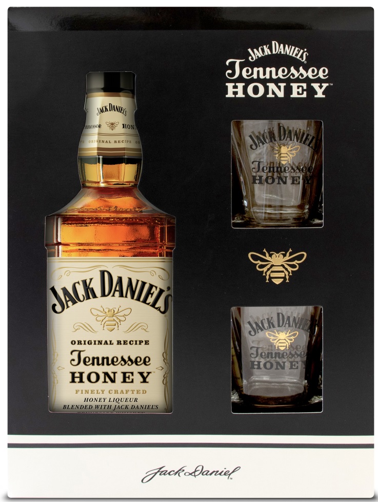 Jack Daniel's Honey + 2 sklenice