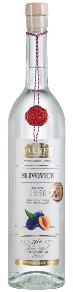 Fleret Collection 1850 Slivovice 50% 0,7l (holá láhev)