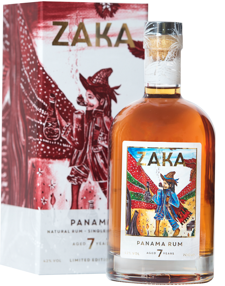 RUM ZAKA panama 42% 0,7l (holá láhev)