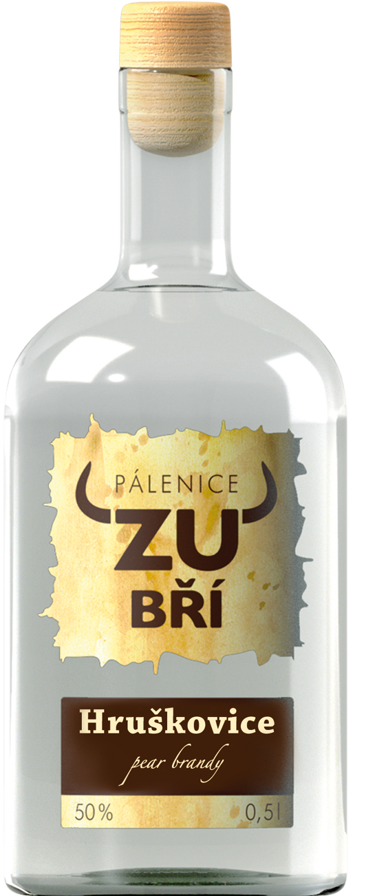 Hruškovice Pálenice Zubří 50 % 0,5 l