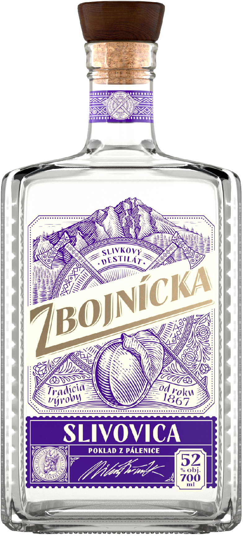 Zbojnícka Slivovica 0,7l 52%