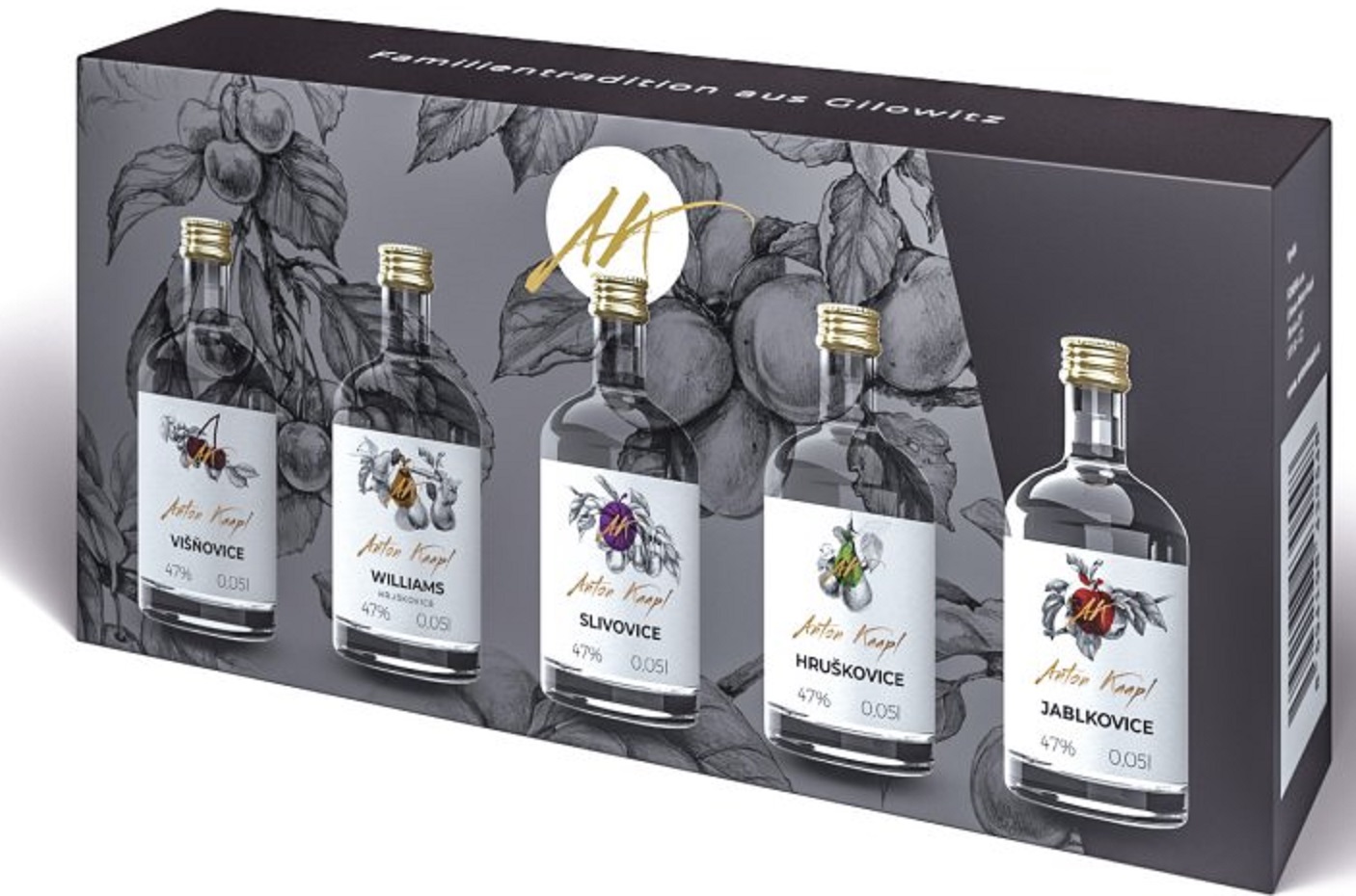 Anton Kaapl dárkový set 47% 5x50ml (karton)
