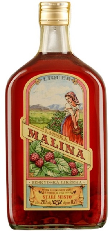 Lašská Malina 20% 0,7l (holá láhev)