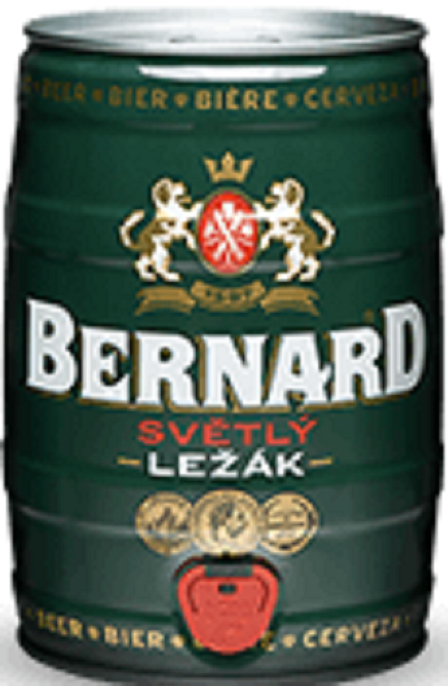 Bernard 11 Světlý ležák pivo 4,5% 5l soudek