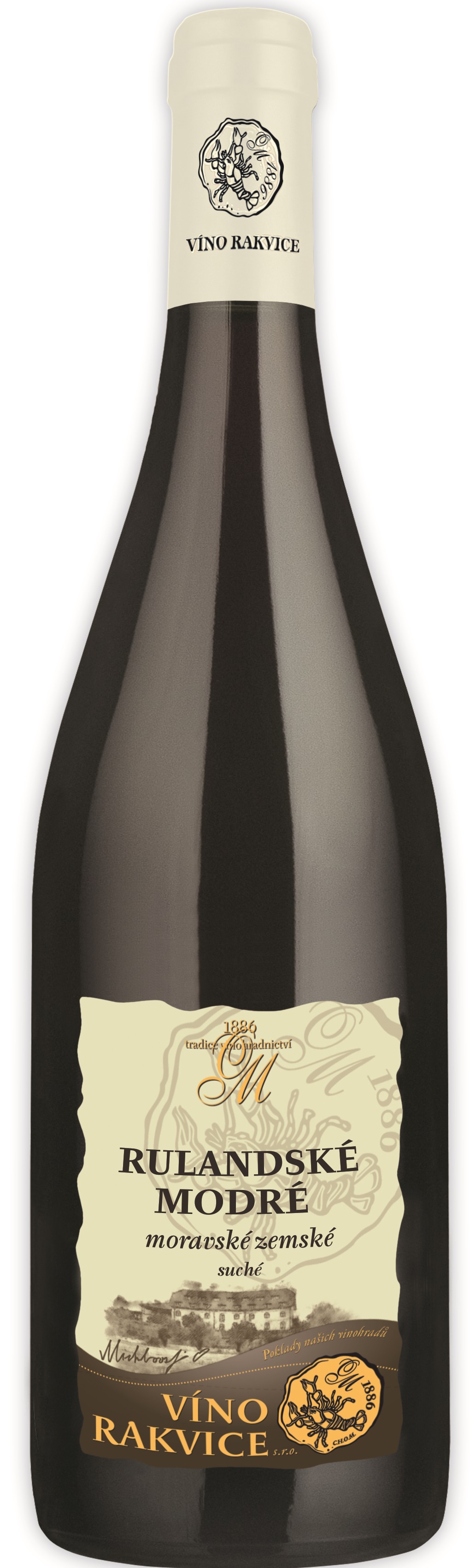Rakvice Rulandské Modré MZV 0,75l	(holá láhev)