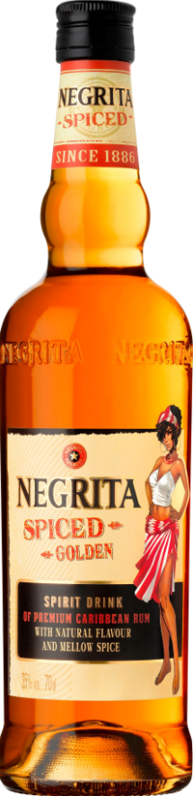 Negrita Spiced Golden 35% 0,7l (holá láhev)
