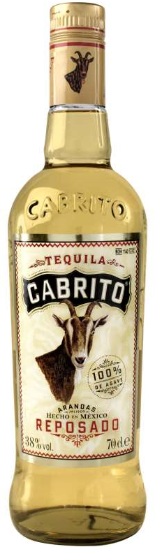 100% de Agave Tequila Cabrito Reposado 0,7 l (holá láhev)
