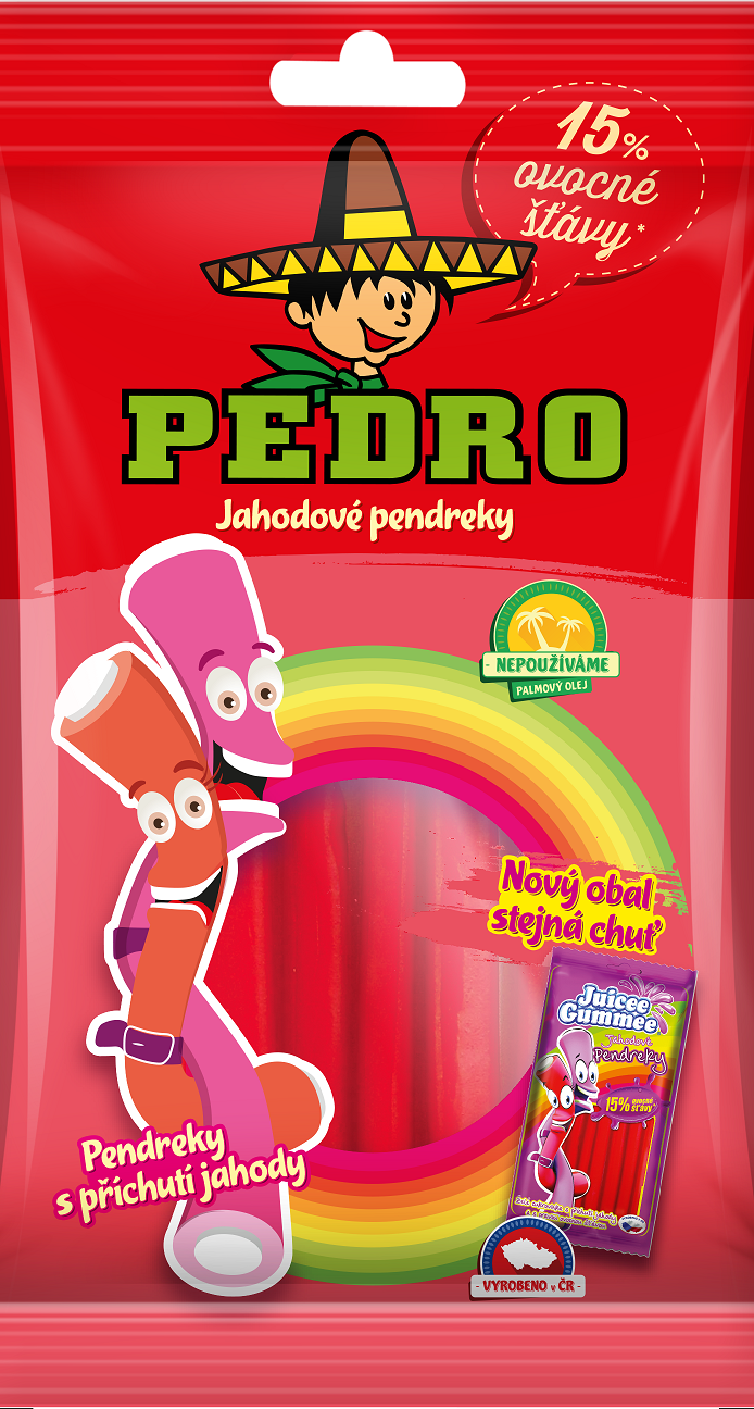 Pedro Jahodové Pendreky 80g