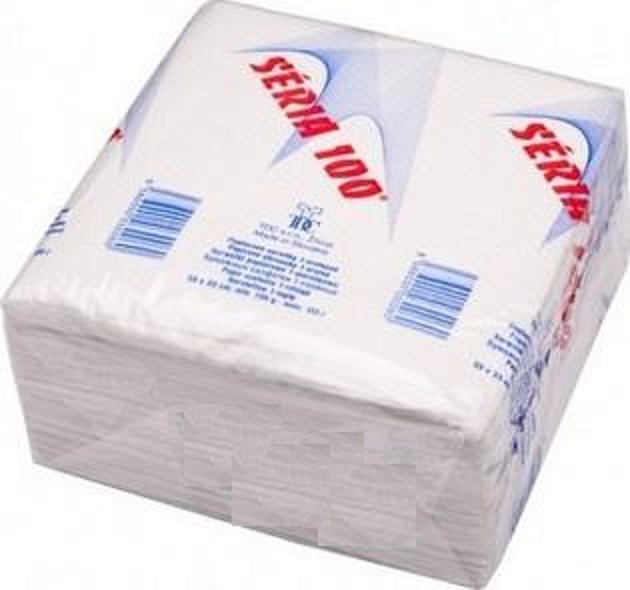 Papírové Ubrousky 1-vrstvé 100ks