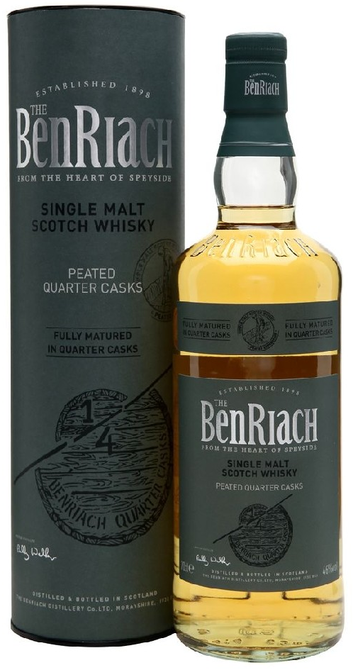 BenRiach Peated Quarter Casks 46% 0,7 l (tuba)