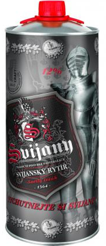 Plechovka piva 2l Svijanský Rytíř 12 %
