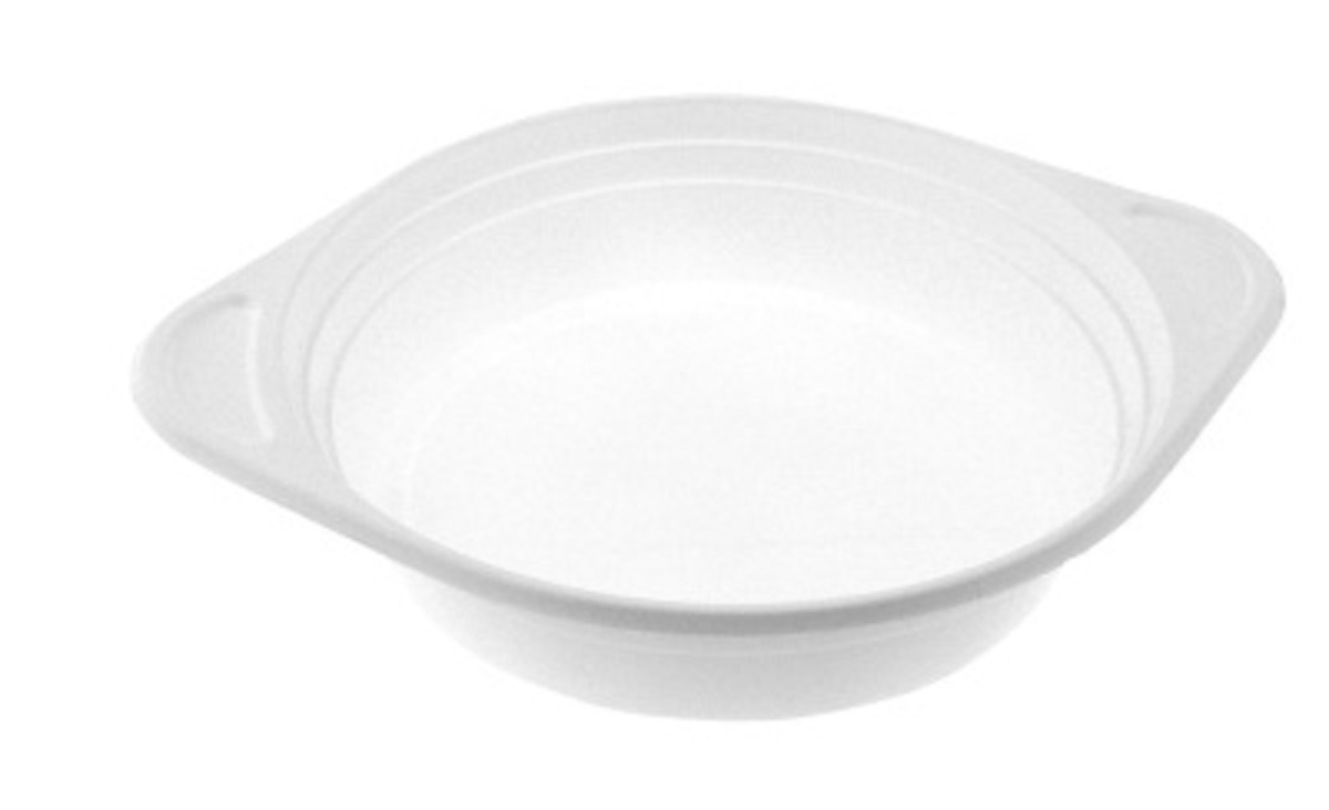 Plastová Miska Polévková Bílá 100ks