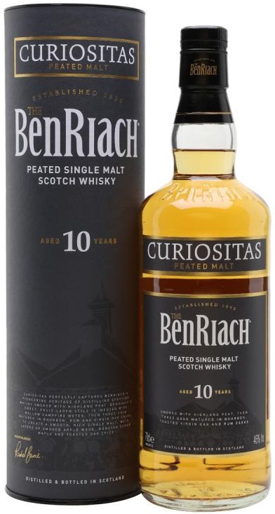 BenRiach Curiositas 10yo 46% 0,7l (tuba)