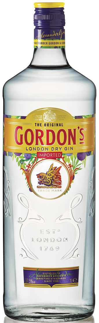 GIN GORDON'S 37,5% 1l (holá láhev)