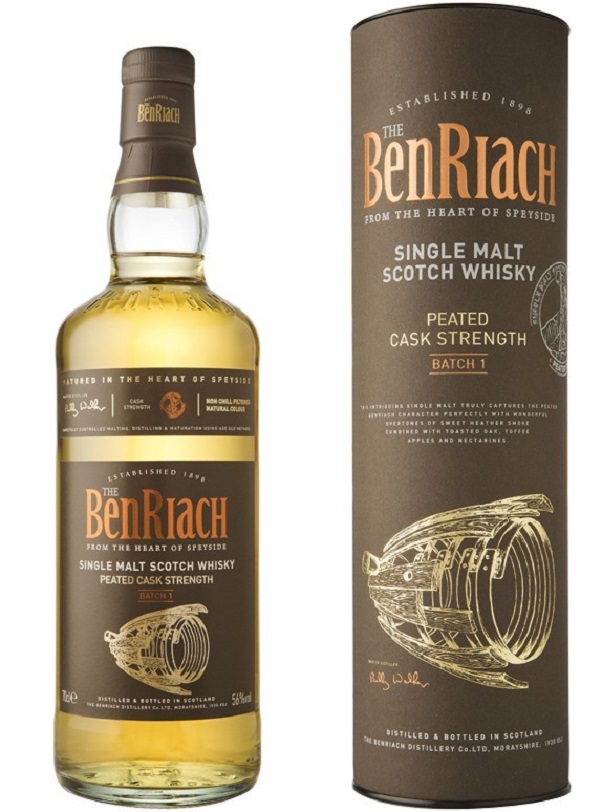 BenRiach Peated Cask Strength Batch 1 56% 0,7l (tuba)