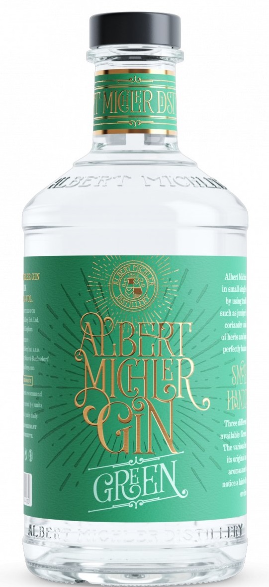 Albert Michler Gin GREEN 44% 0.7L (holá láhev)