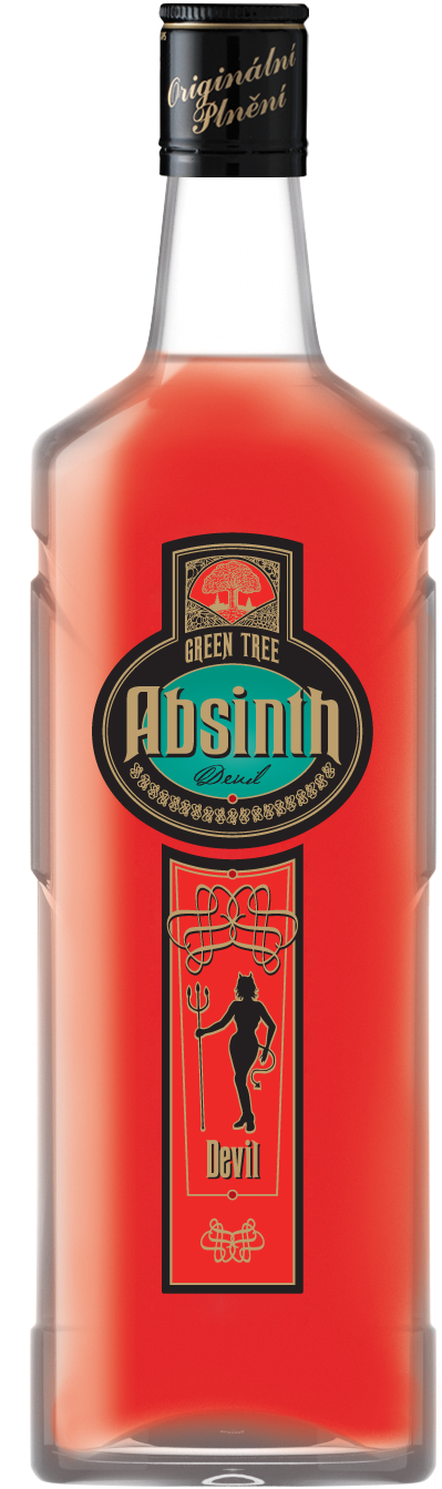 Absinth Red Devil 70% 0,7l (holá láhev)