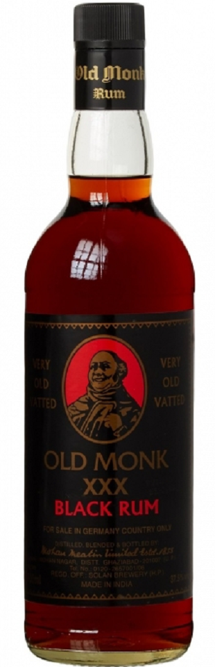 Old Monk XXX Black 37,5% 0,7l (holá láhev)