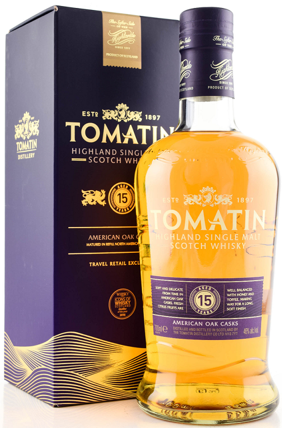 Tomatin 15y 0,7l 40% (karton)