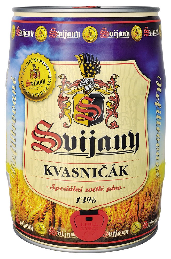 Soudek piva 5l Svijanský Kvasničák 13%
