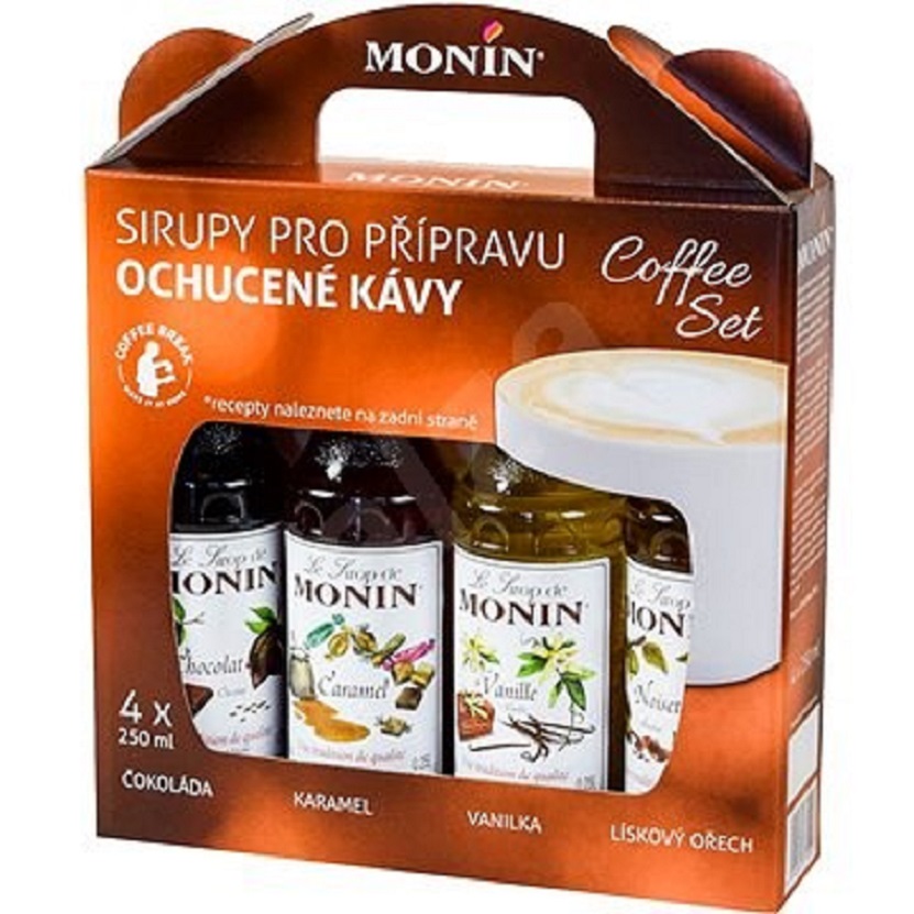 Dárkový coffee box Monin 4x250ml