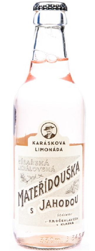 Karáskova Limonáda Mateřídouška s Jahodou 0,33l