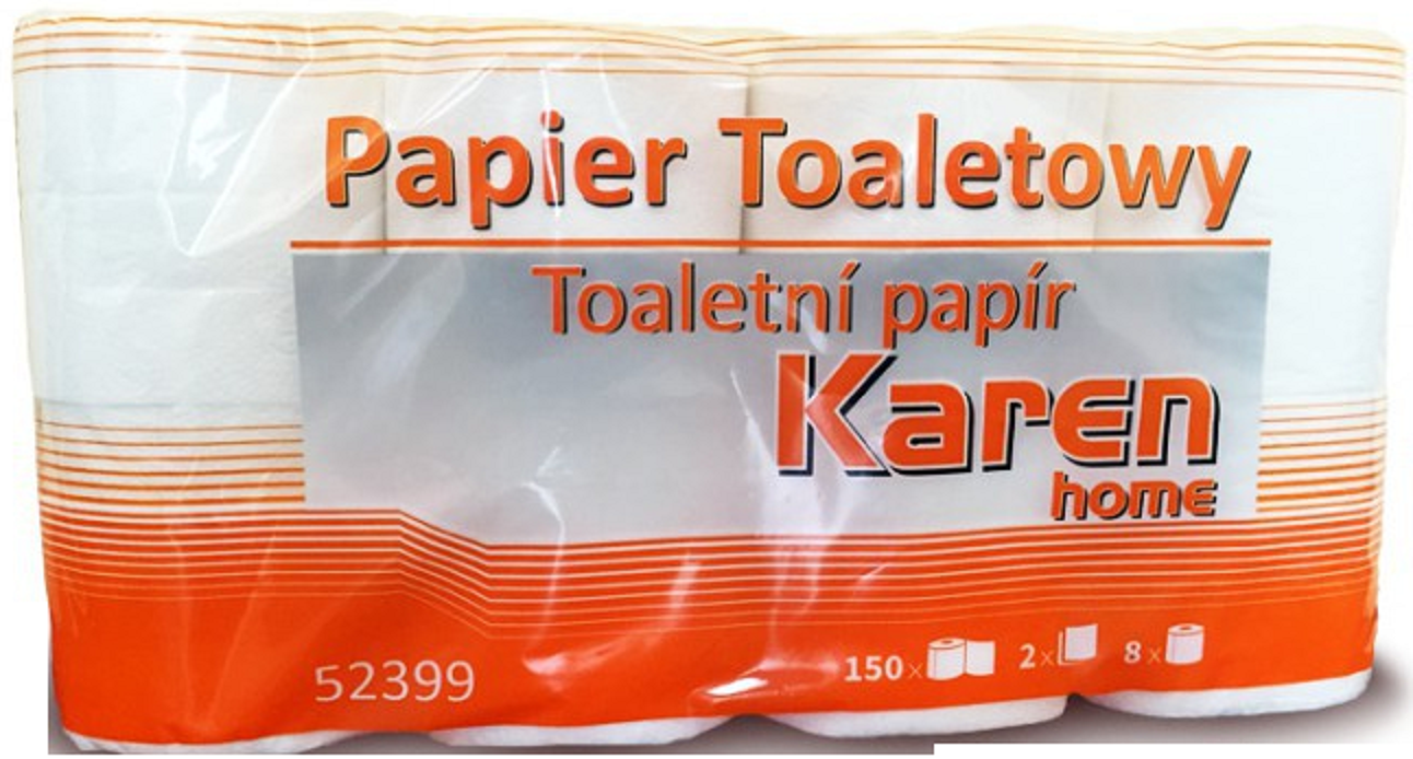 Toaletní Papír 2-vrstvý Home 8ks